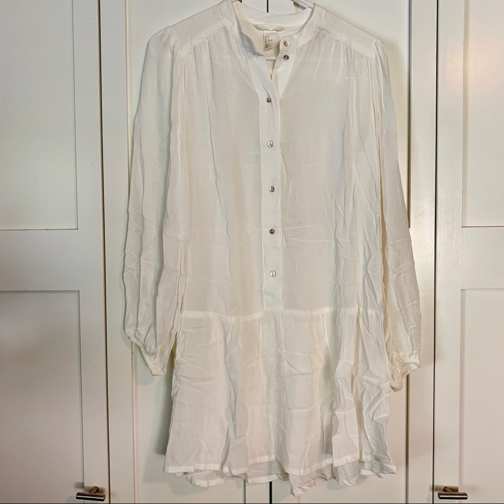 White Long Sleeve Tunic